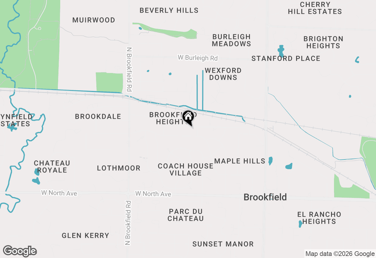 Map of 18115 Bolter Ln, Brookfield, WI 53045