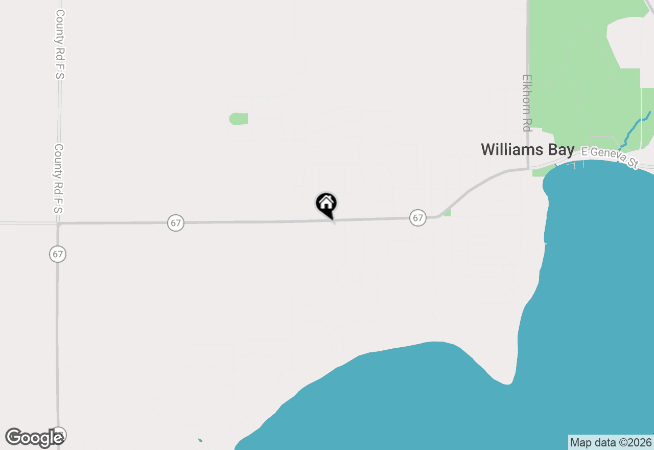 Map of 419 W Geneva St, Williams Bay, WI 53191
