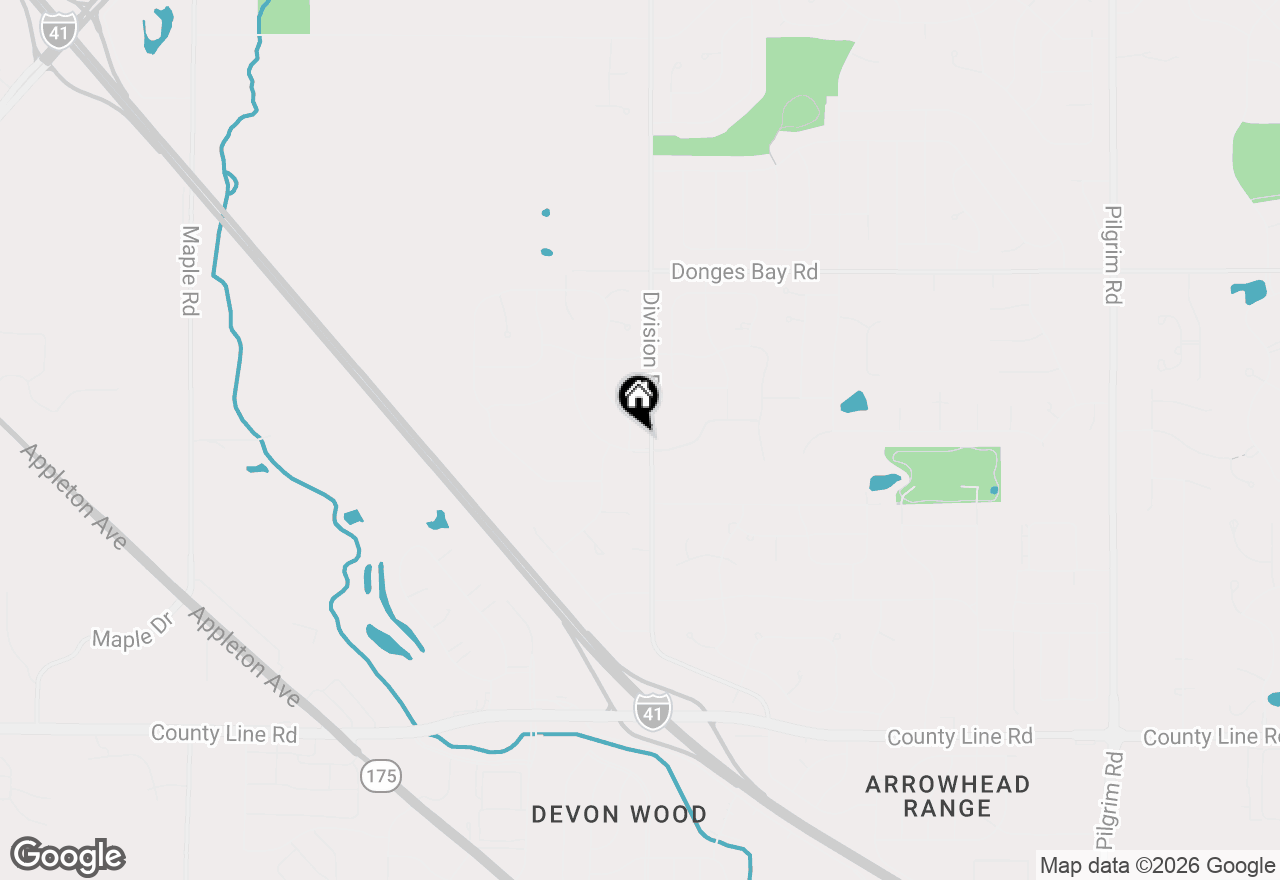 Map of W172N10110 Woodbridge Ln, Germantown, WI 53022