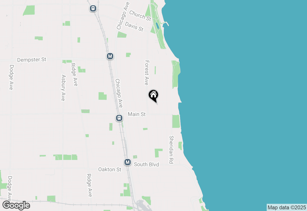 Map of 934 Michigan Avenue, Evanston, IL 60202