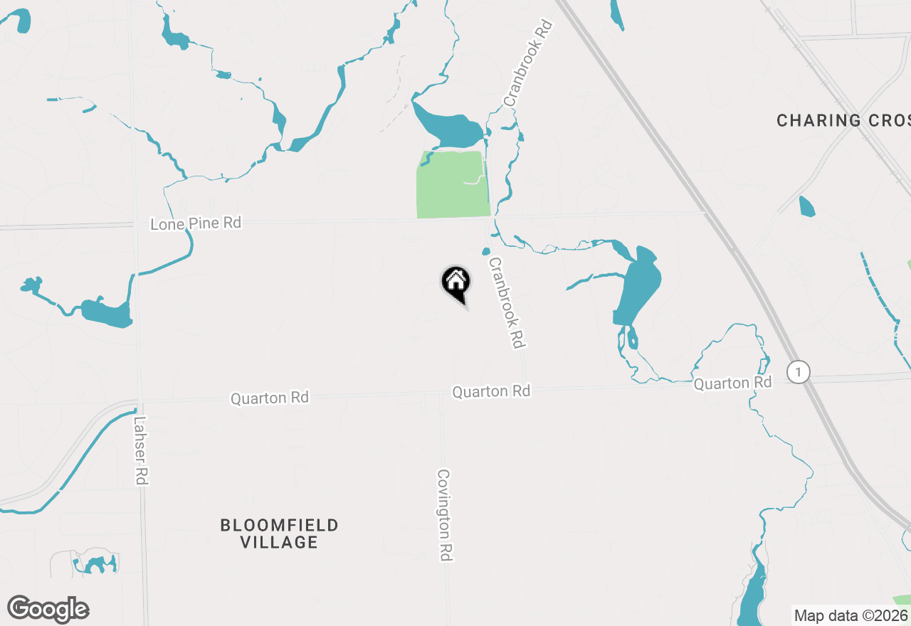 Map of 375 Dunston Road, Bloomfield Hills, MI 48304