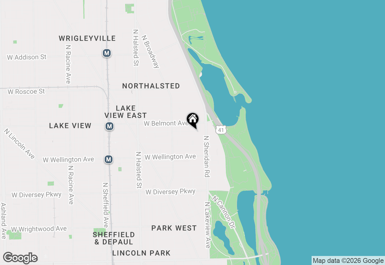 Map of 450 W Briar Place #13D, Chicago, IL 60657