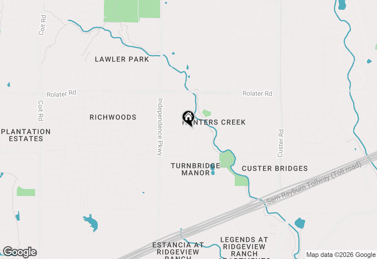 Map of 14881 Holly Leaf Drive, Frisco, TX 75035