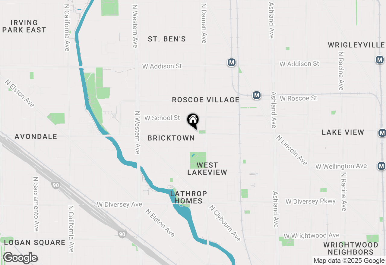 Map of 2050 W Belmont Avenue #2, Chicago, IL 60618