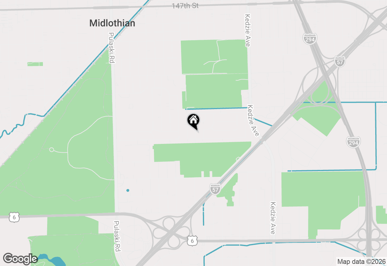 Map of 15422 Cherry Lane, Markham, IL 60428