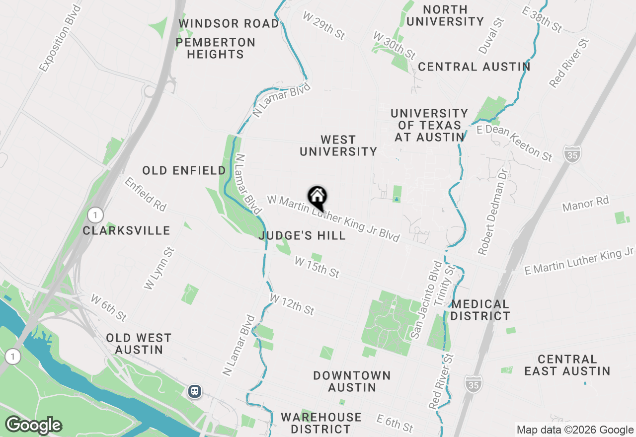 Map of 1812 West Avenue Ave #303, Austin, TX 78701