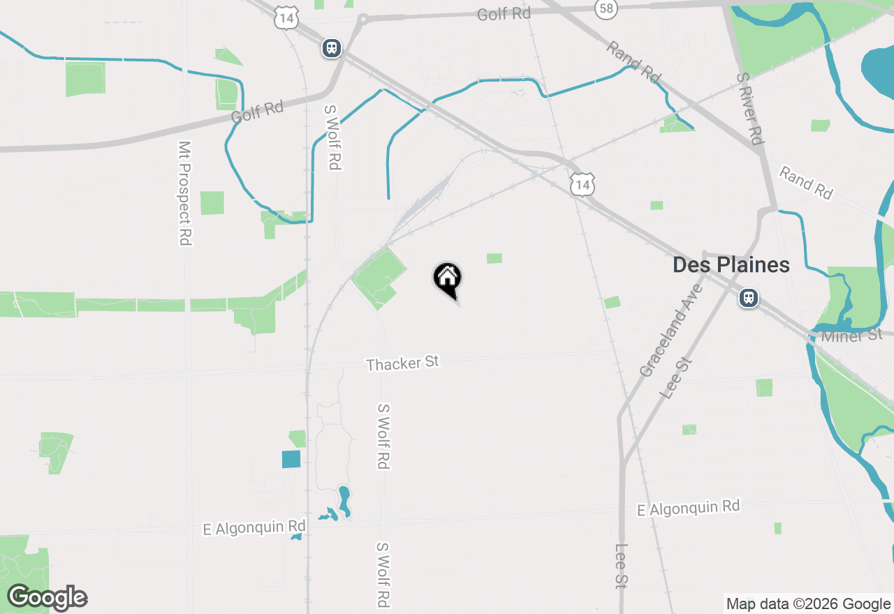 Map of 671 S 5th Avenue, Des Plaines, IL 60016