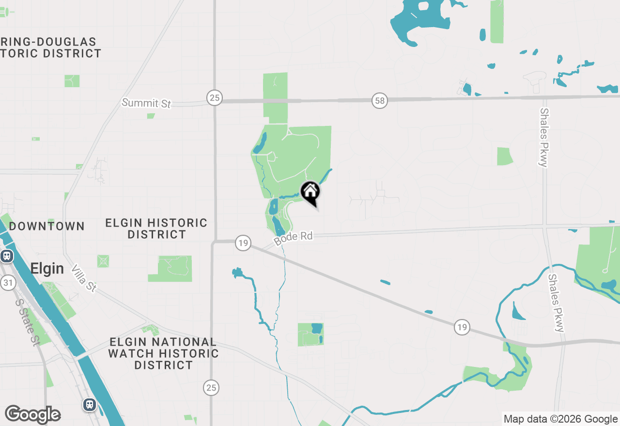 Map of 834 Forest Avenue, Elgin, IL 60120
