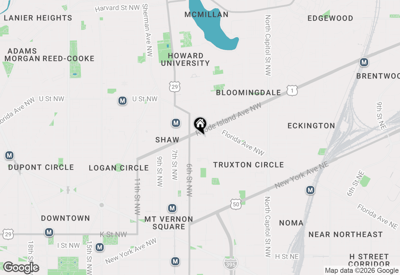 Map of 435 R Street Nw #101, Washington, DC 20001