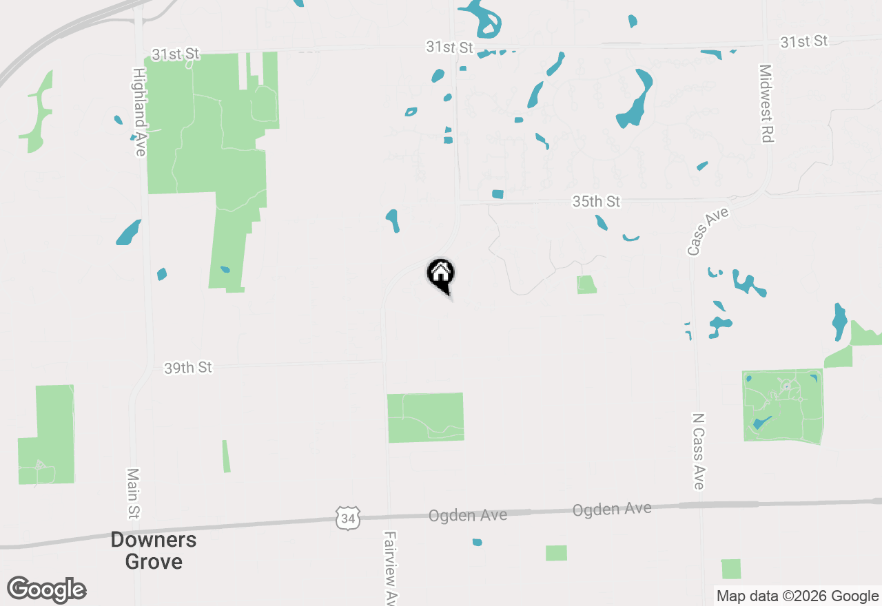 Map of 343 Hambletonian Drive, Oak Brook, IL 60523