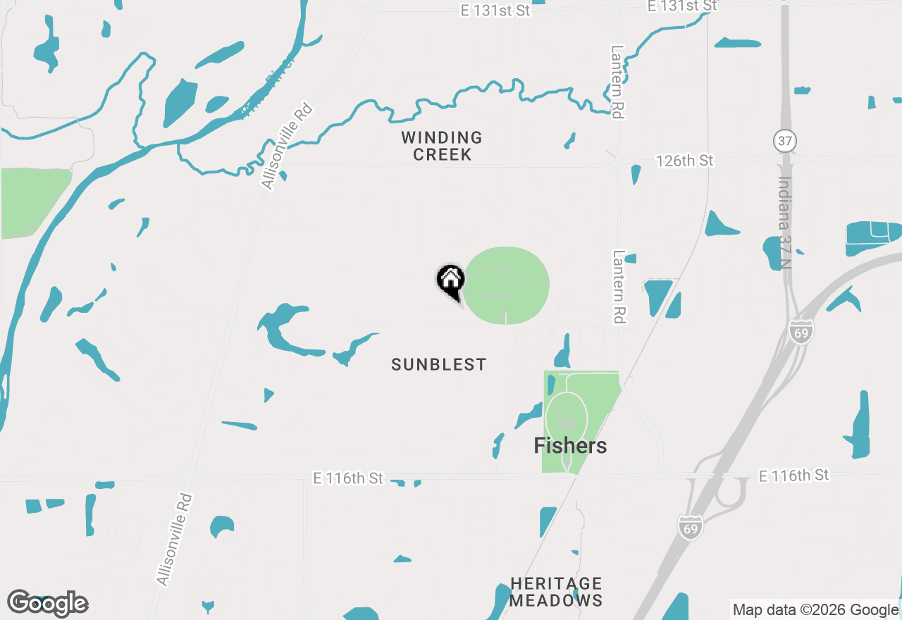 Map of 7775 Kemble Court, Fishers, IN 46038
