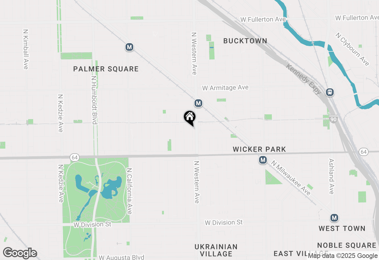 Map of 1733 N Artesian Avenue #2, Chicago, IL 60647