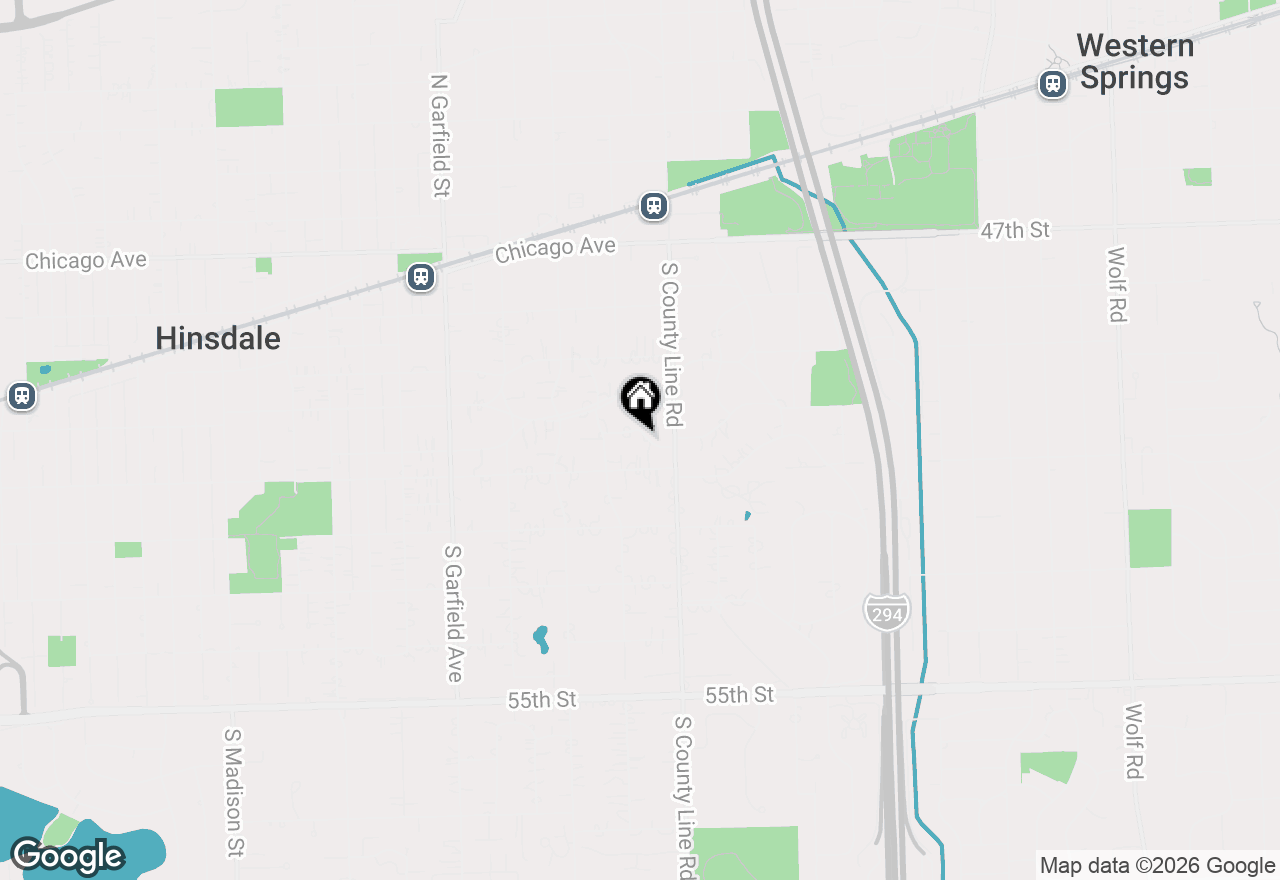 Map of 440 Woodside Avenue, Hinsdale, IL 60521