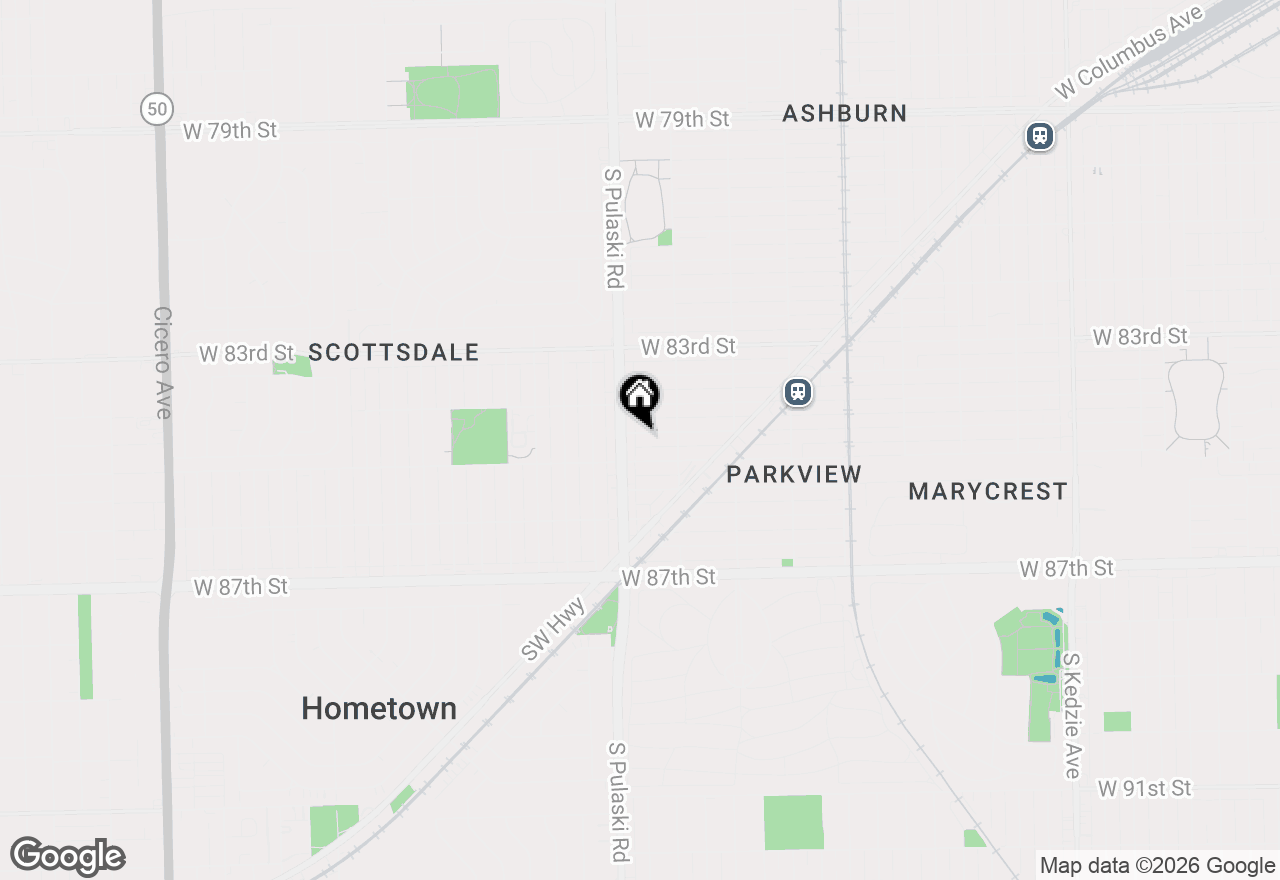 Map of 3939 W 84th Place, Chicago, IL 60652