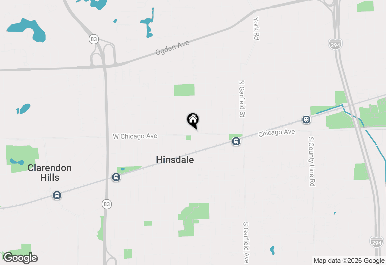 Map of 4 N Vine Street, Hinsdale, IL 60521