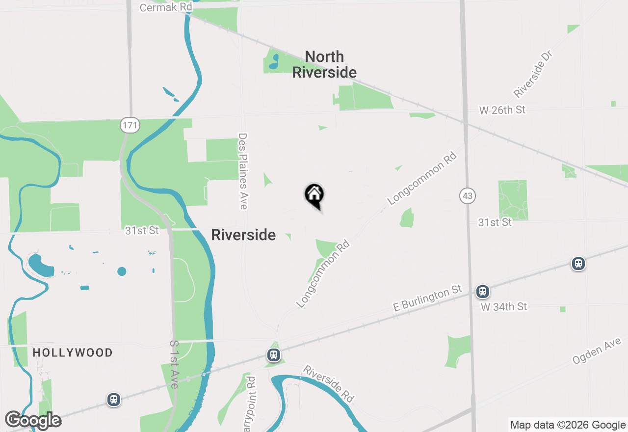 Map of 277 Nuttall Road, Riverside, IL 60546