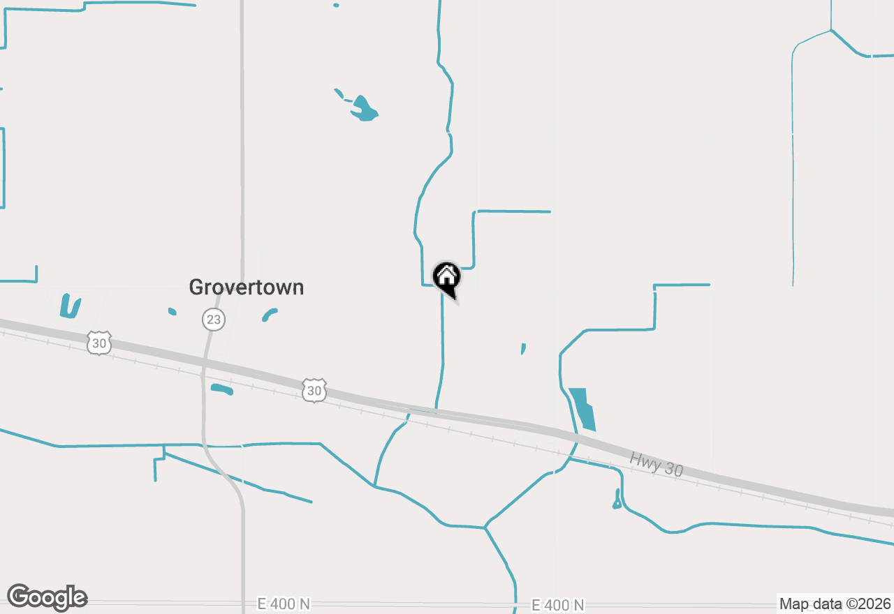 Map of 10655 E 500 N Road, Grovertown, IN 46531