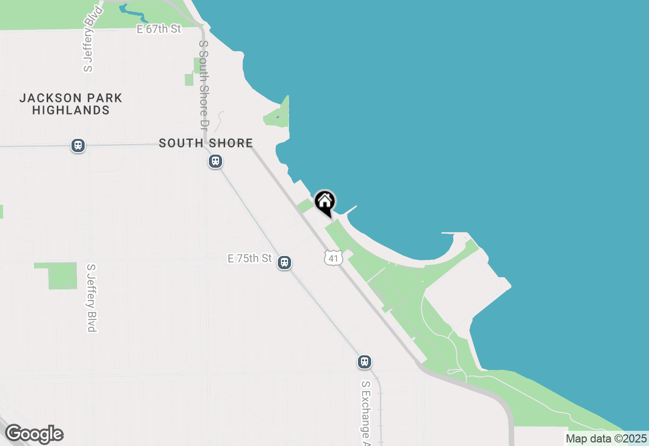 Map of 2772 E 75th Street #4BS, Chicago, IL 60649