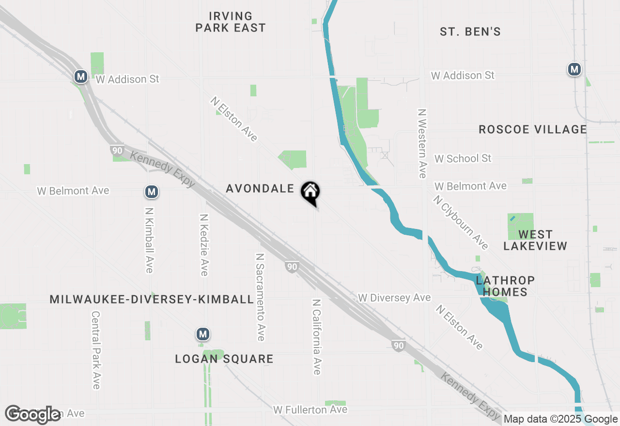 Map of 2810 W Barry Avenue #3E, Chicago, IL 60618