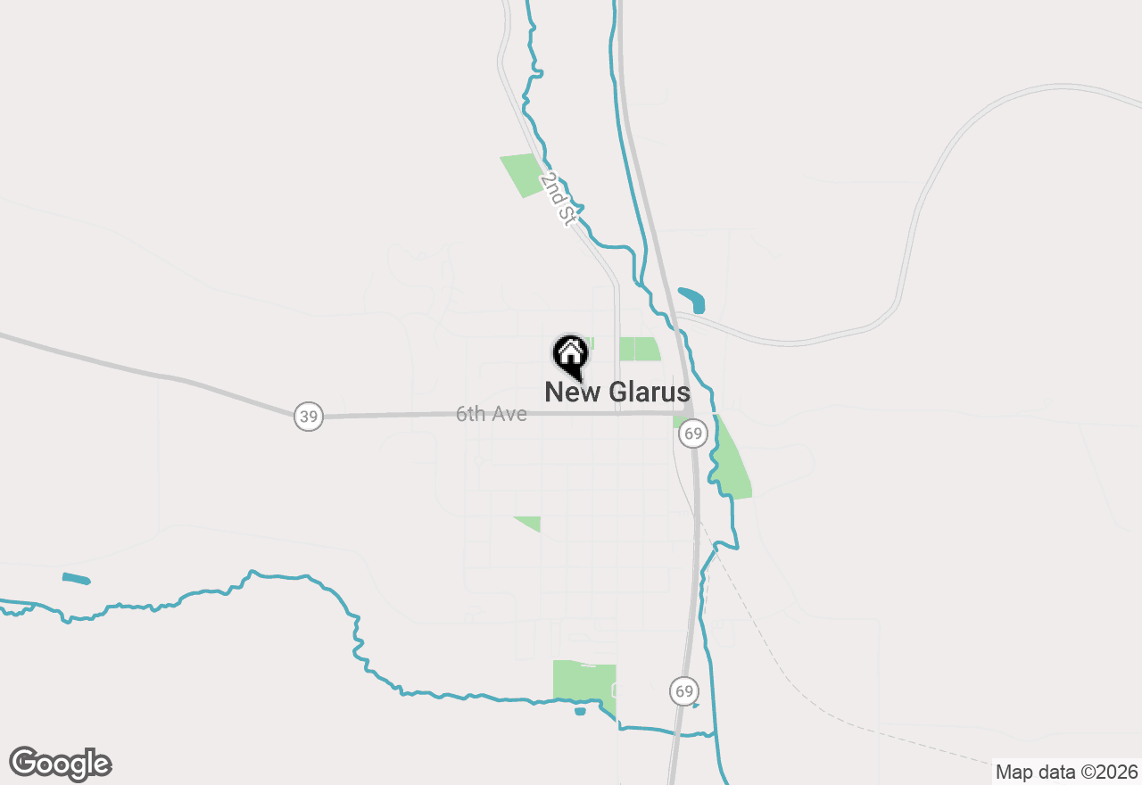 Map of 319 5th Avenue, New Glarus, WI 53574