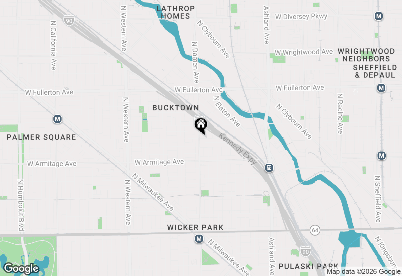 Map of 2115 N Damen Avenue #2, Chicago, IL 60647