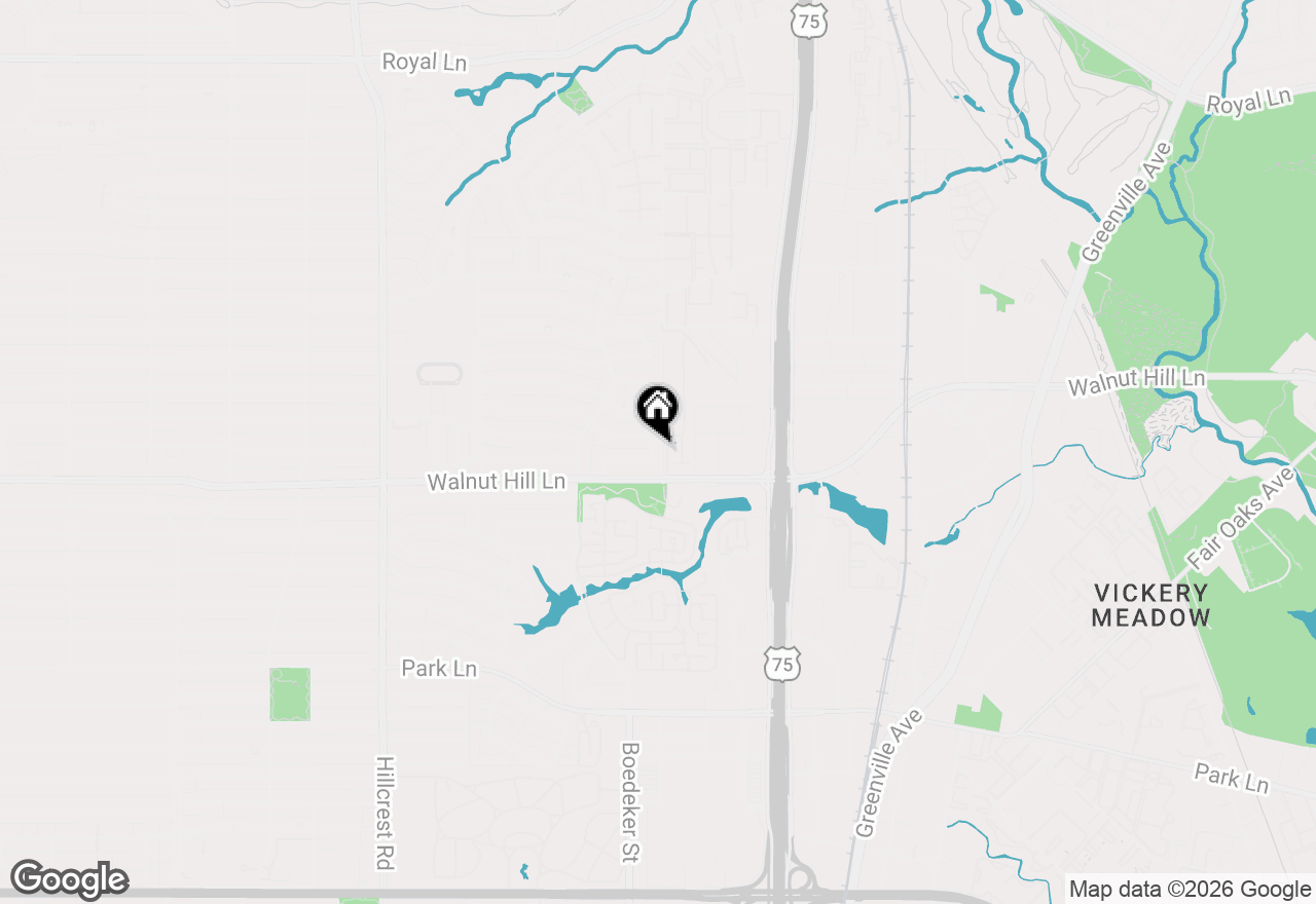 Map of 7387 Blairview Drive, Dallas, TX 75230