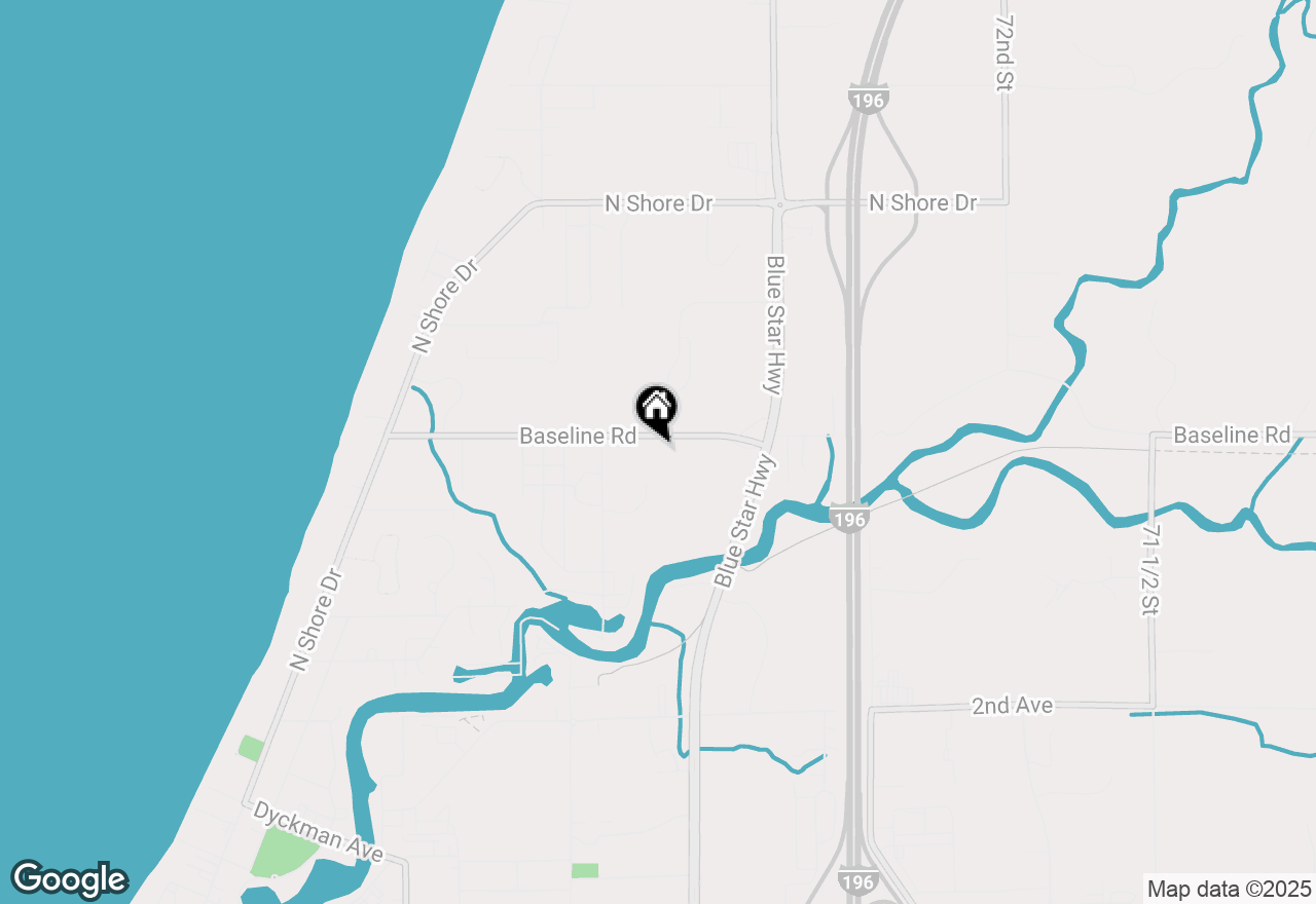 Map of 448 Baseline Road, South Haven, MI 49090