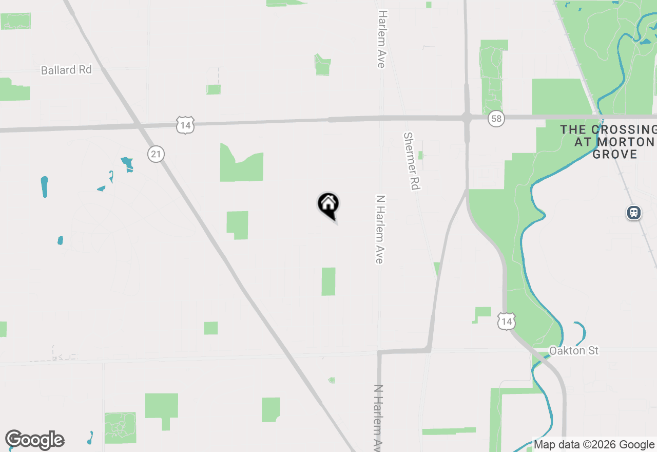 Map of 7349 W Breen Street, Niles, IL 60714