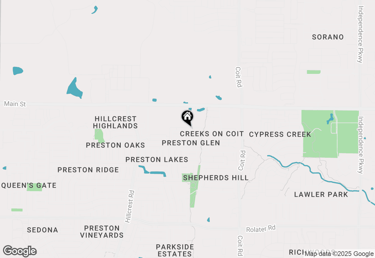 Map of 11808 Woodland Way, Frisco, TX 75035