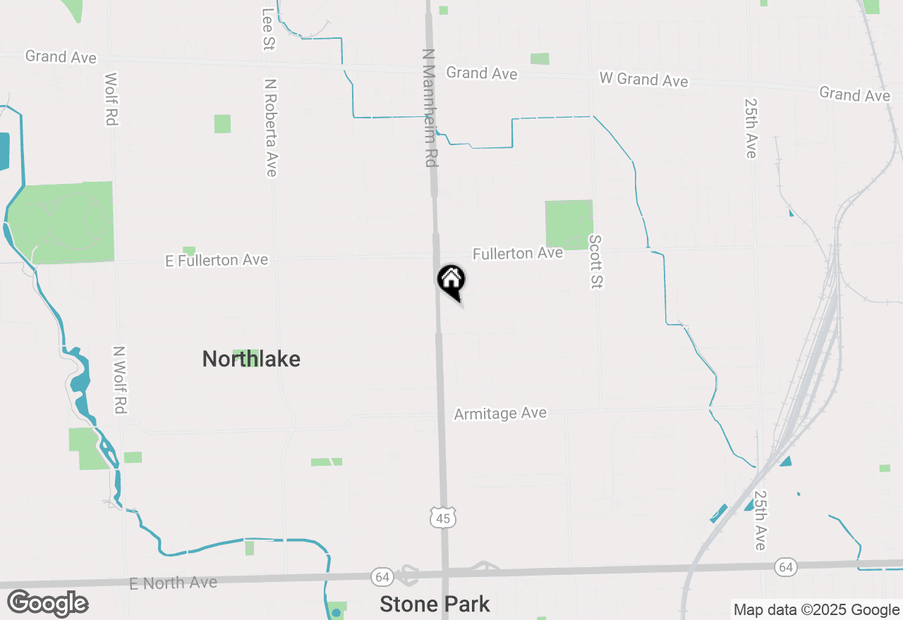 Map of 2301 N Mannheim Road, Melrose Park, IL 60164