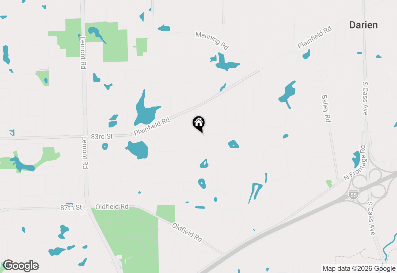 Map of 8315 Helen Court, Downers Grove, IL 60516