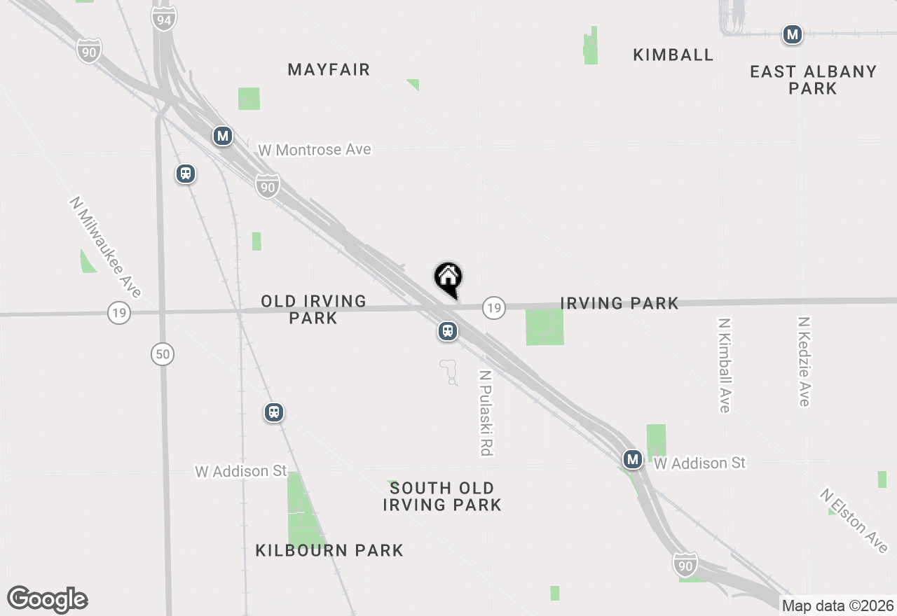 Map of 4152 Irving Road, Aurora, IL 60504