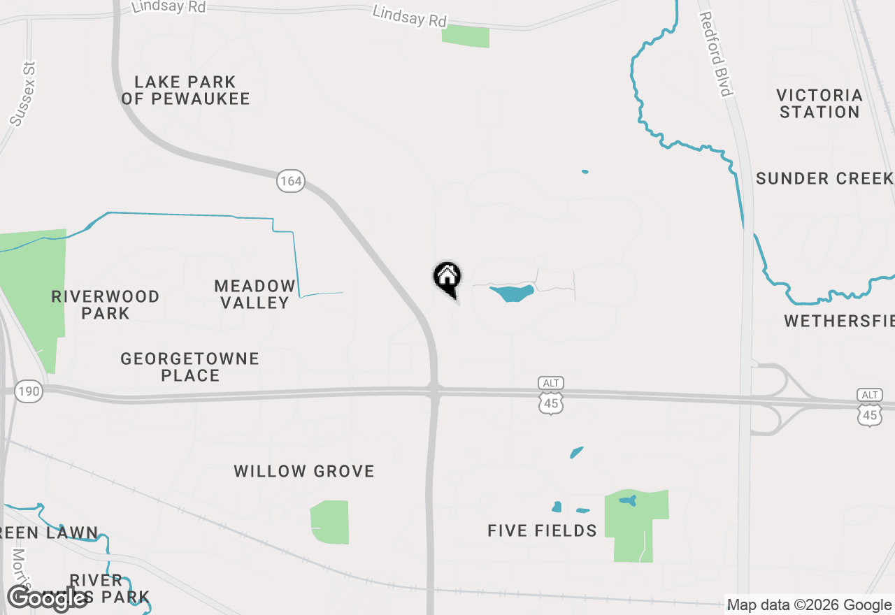 Map of W239N3777 River Birch Ct, Pewaukee, WI 53072