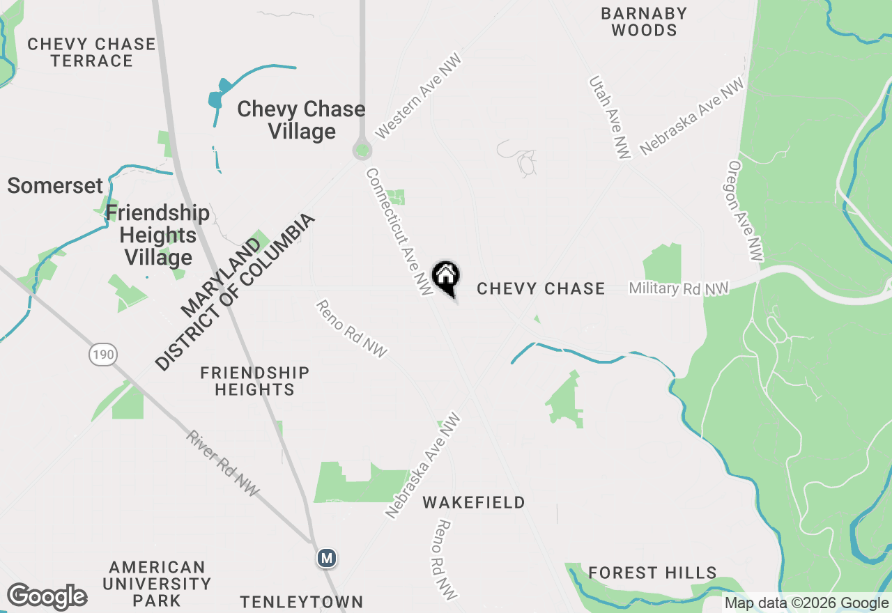 Map of 3740 Kanawha Street Nw, Washington, DC 20015