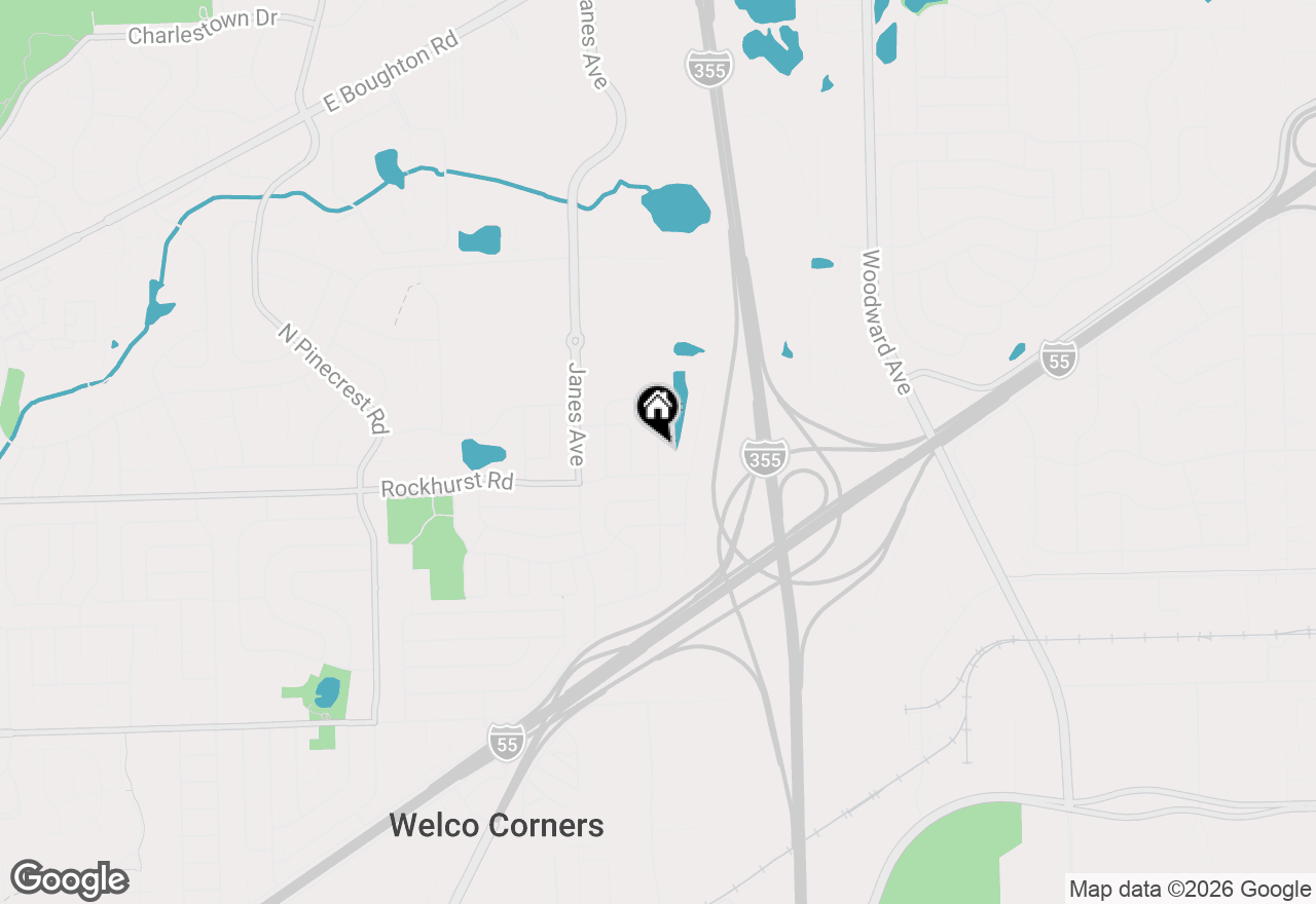 Map of 308 Homewood Drive, Bolingbrook, IL 60440