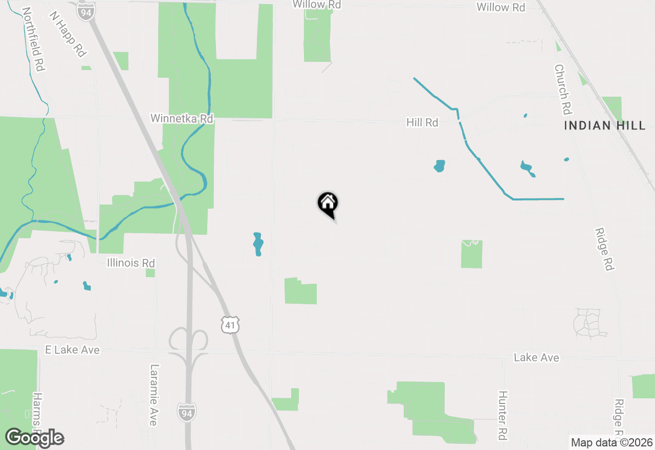 Map of 105 Woodley Road, Winnetka, IL 60093