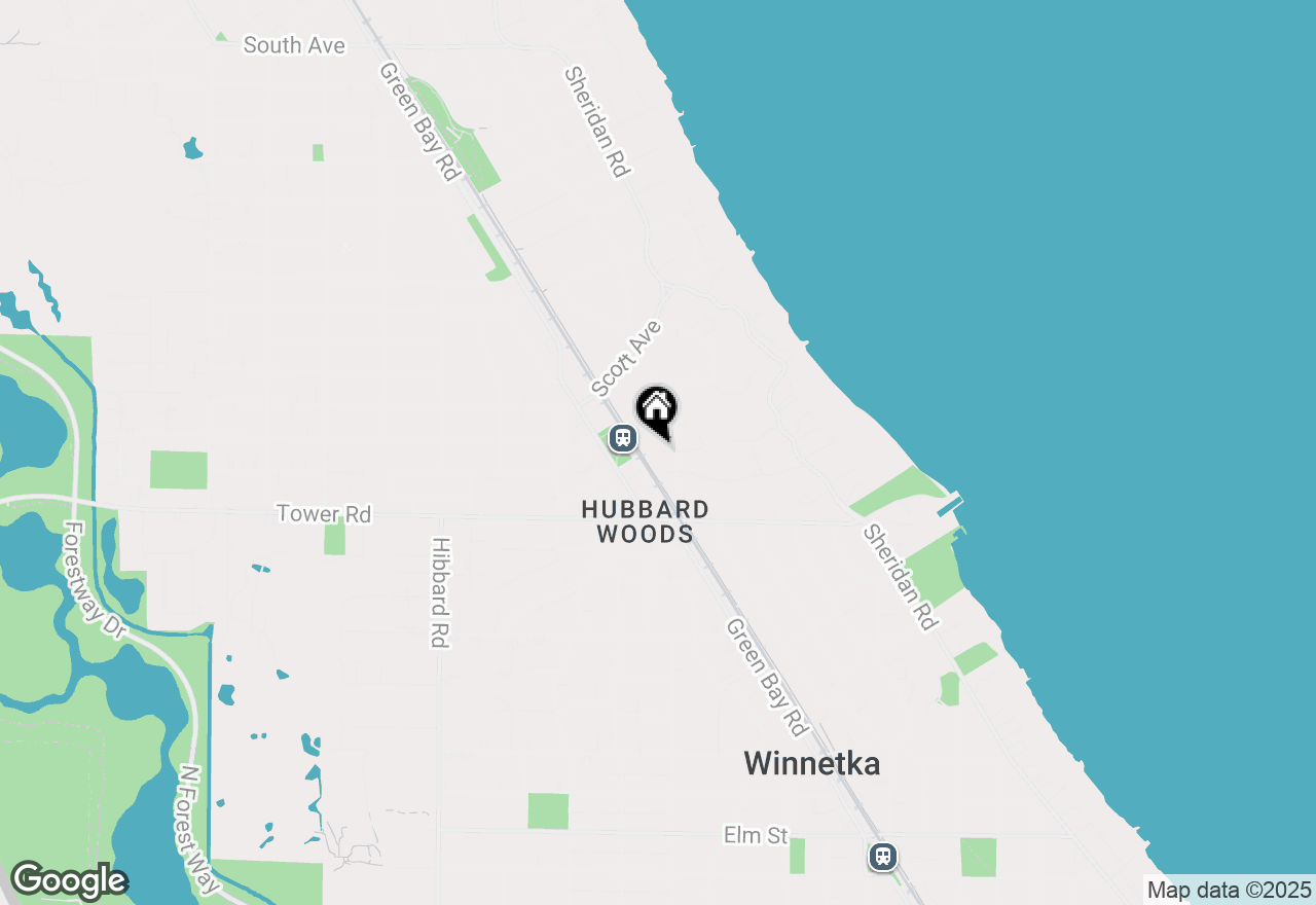 Map of 960 Old Green Bay Road, Winnetka, IL 60093