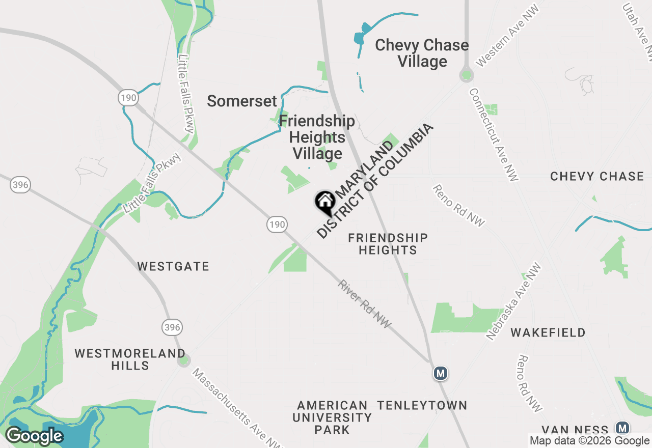 Map of 5235 Western Avenue Nw, Washington, DC 20015