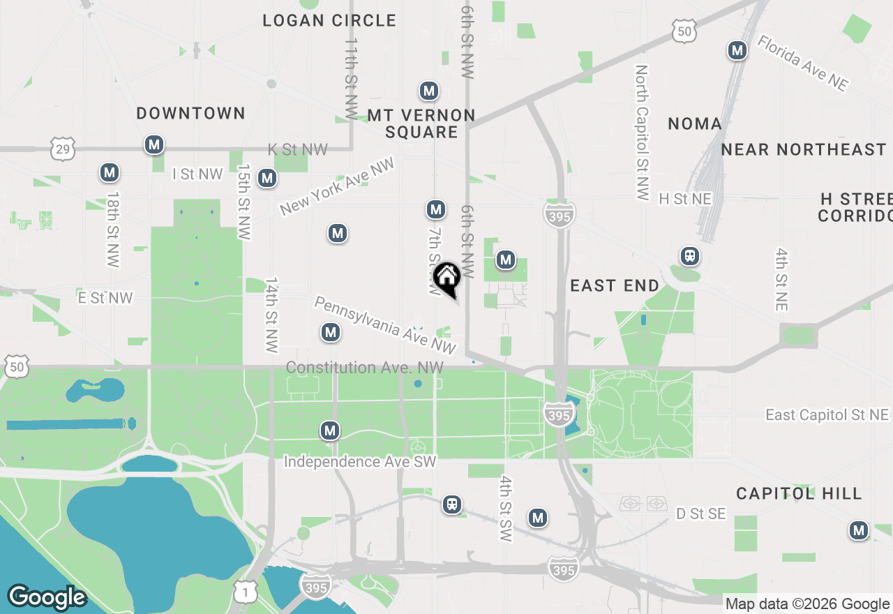 Map of 631 D Street Nw #837, Washington, DC 20004