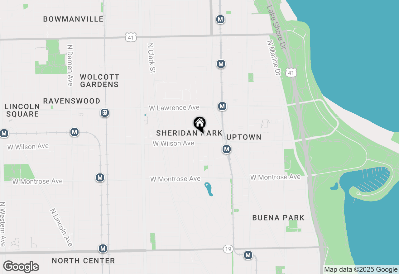 Map of 4616 N Magnolia Avenue #1, Chicago, IL 60640