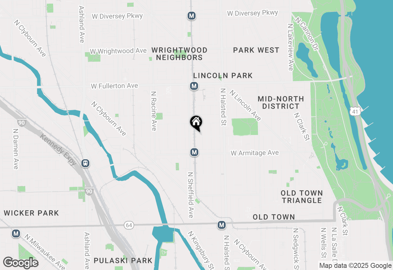 Map of 2100 N Bissell Street, Chicago, IL 60614