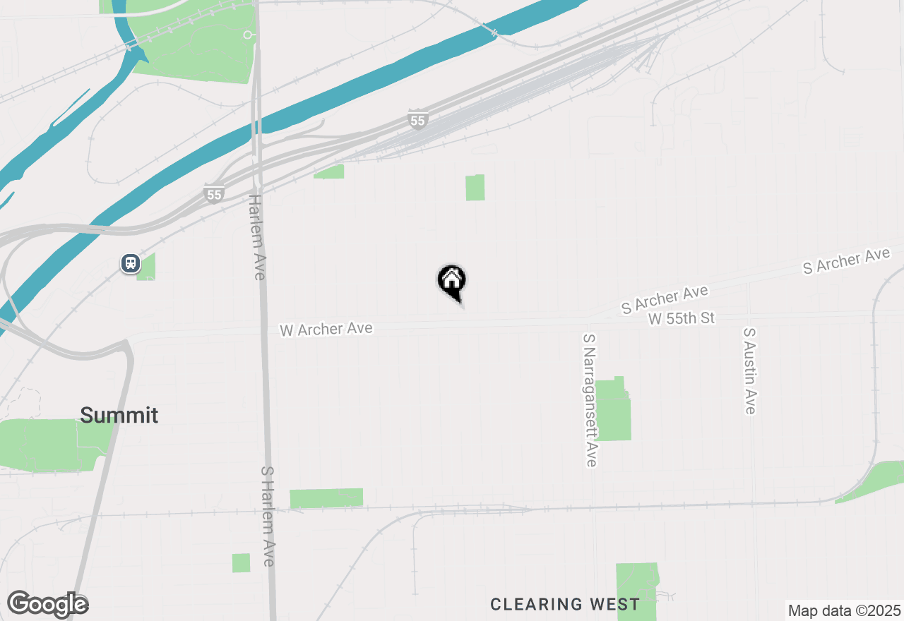 Map of 5443 S Rutherford Avenue, Chicago, IL 60638