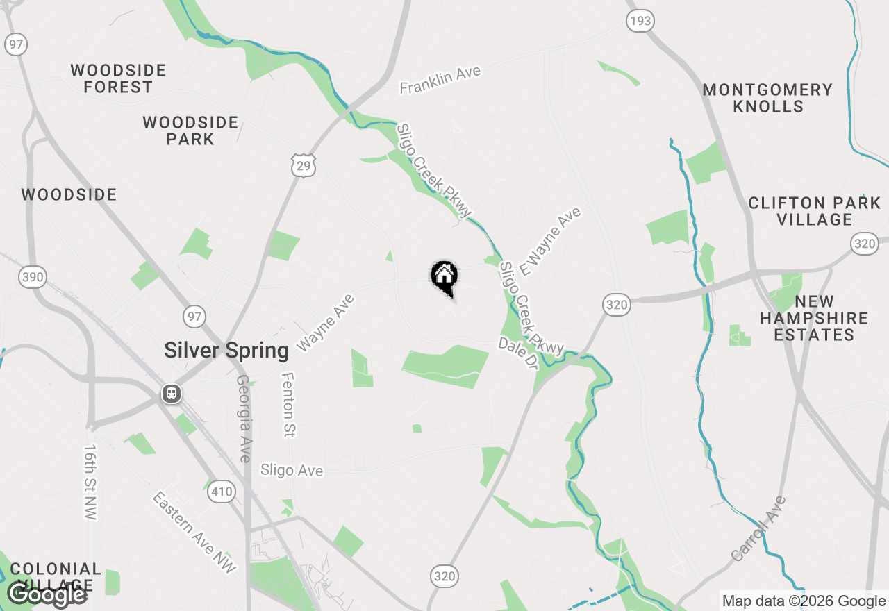 Map of 417 Mansfield Road, Silver Spring, MD 20910