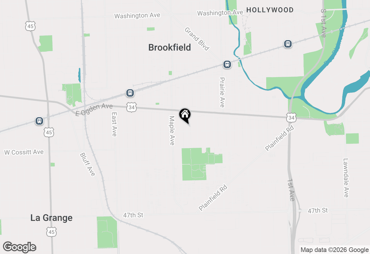 Map of 4146 Park Avenue, Brookfield, IL 60513