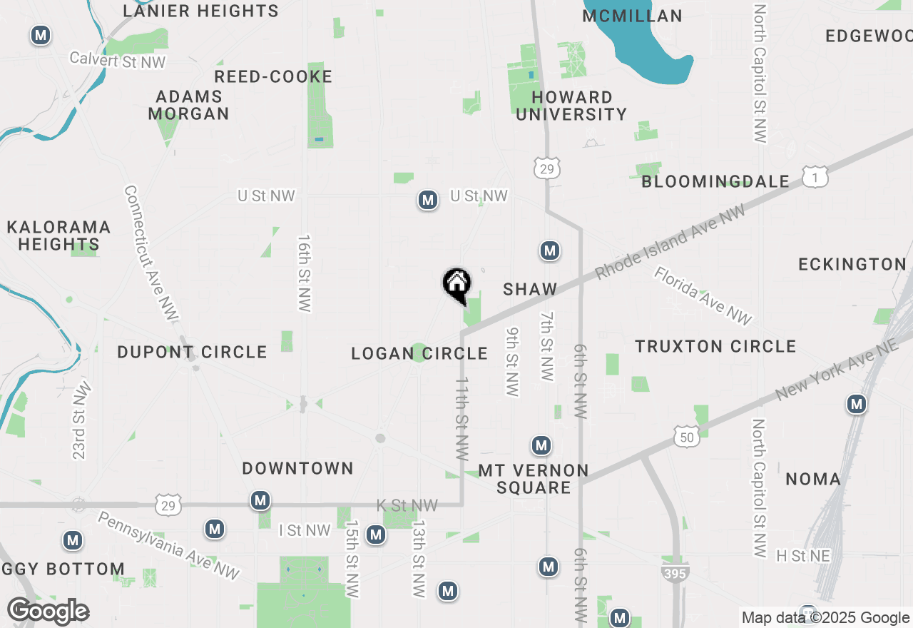 Map of 1610 11th Street Nw #3B, Washington, DC 20001