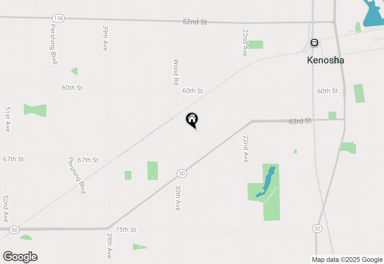 Map of 6338 28th Ave, Kenosha, WI 53143