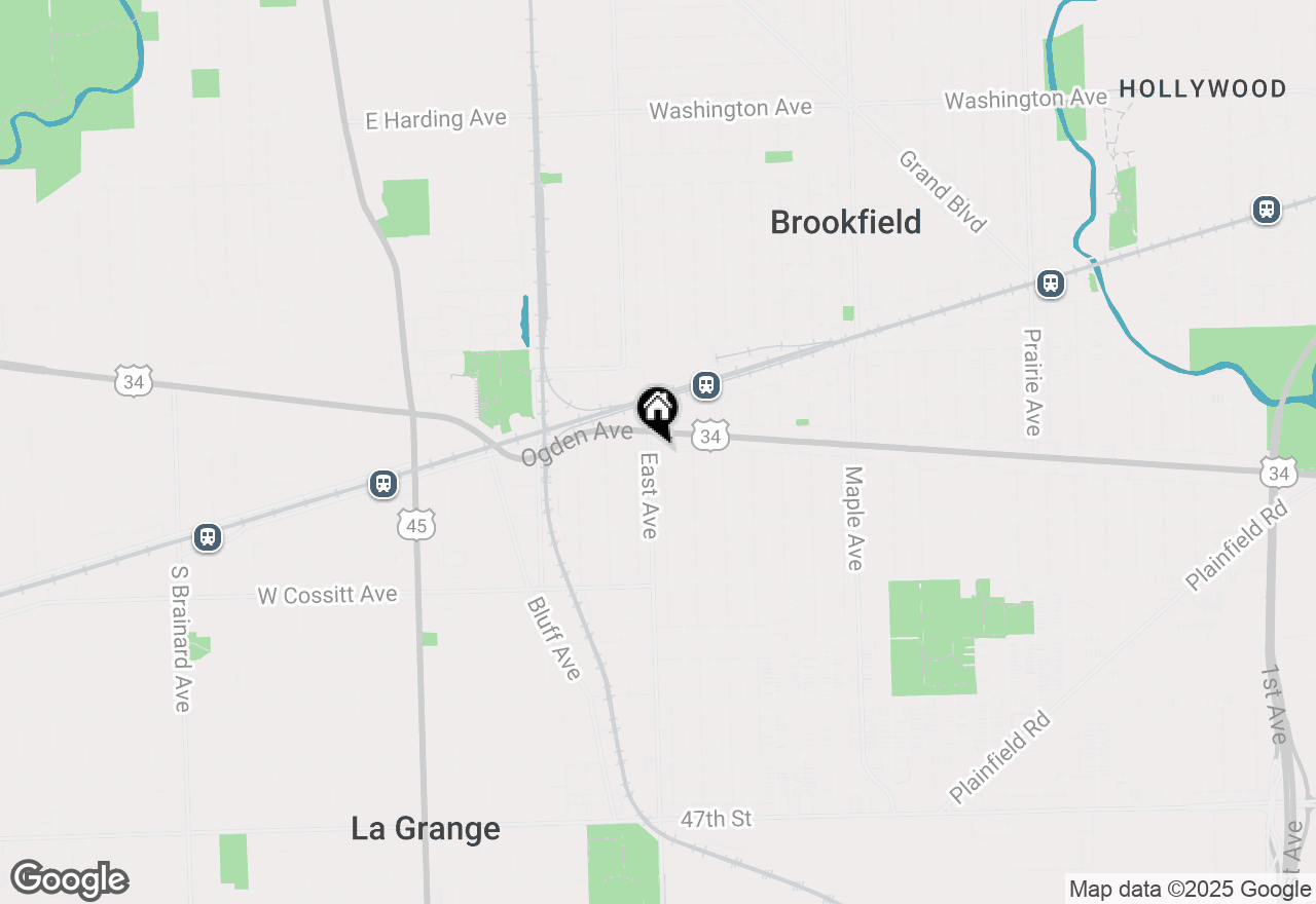 Map of 4113 Eberly Avenue, Brookfield, IL 60513