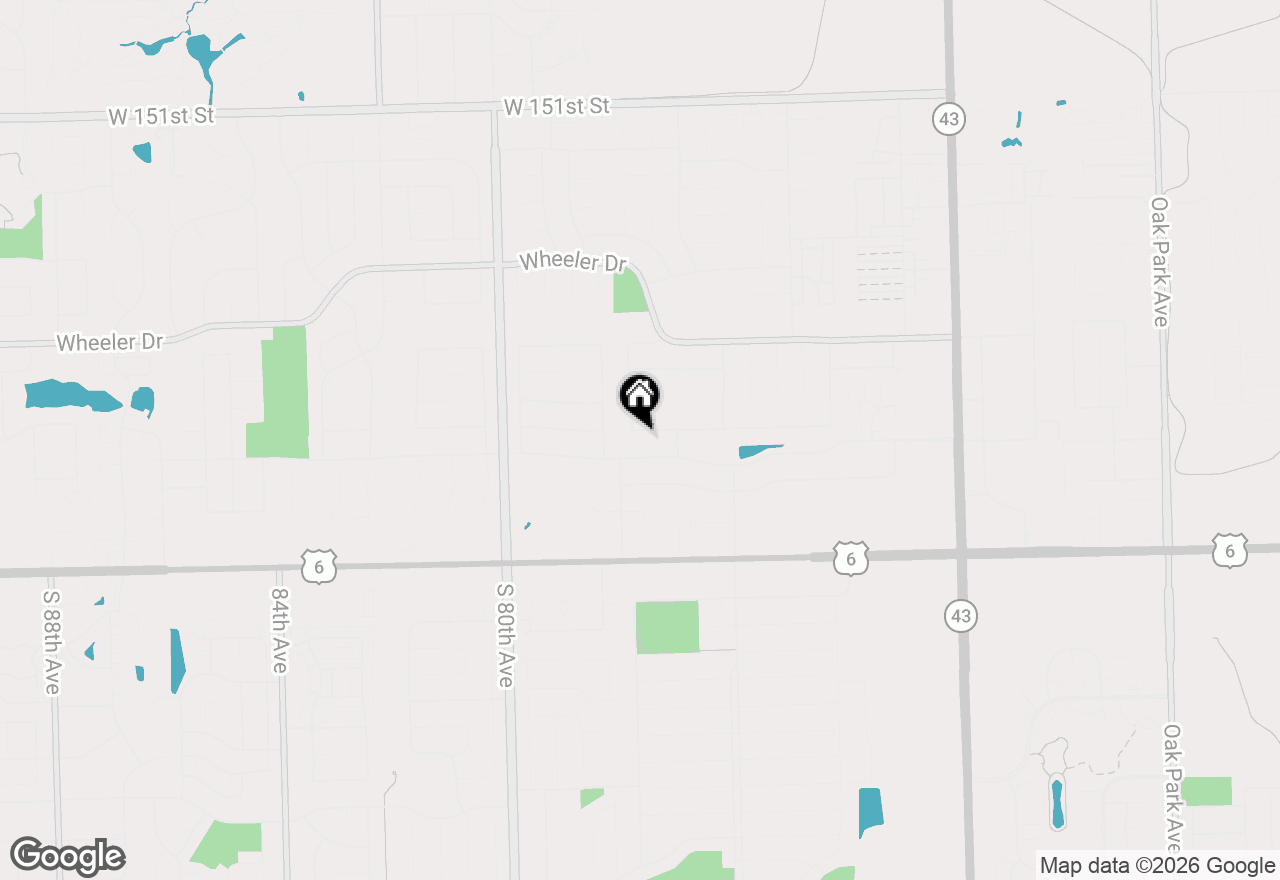 Map of 7737 Cashew Drive, Orland Park, IL 60462