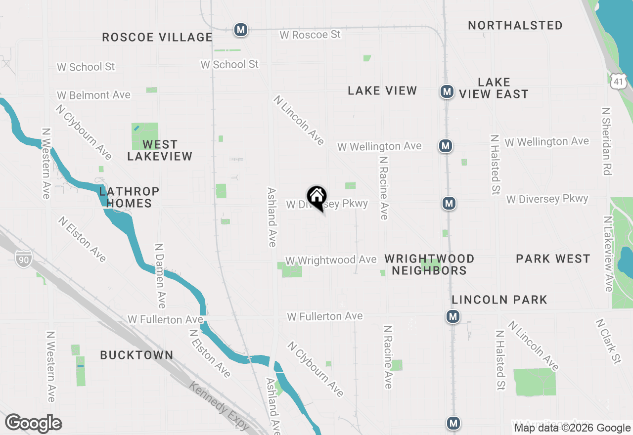 Map of 2709 N Janssen Avenue, Chicago, IL 60614
