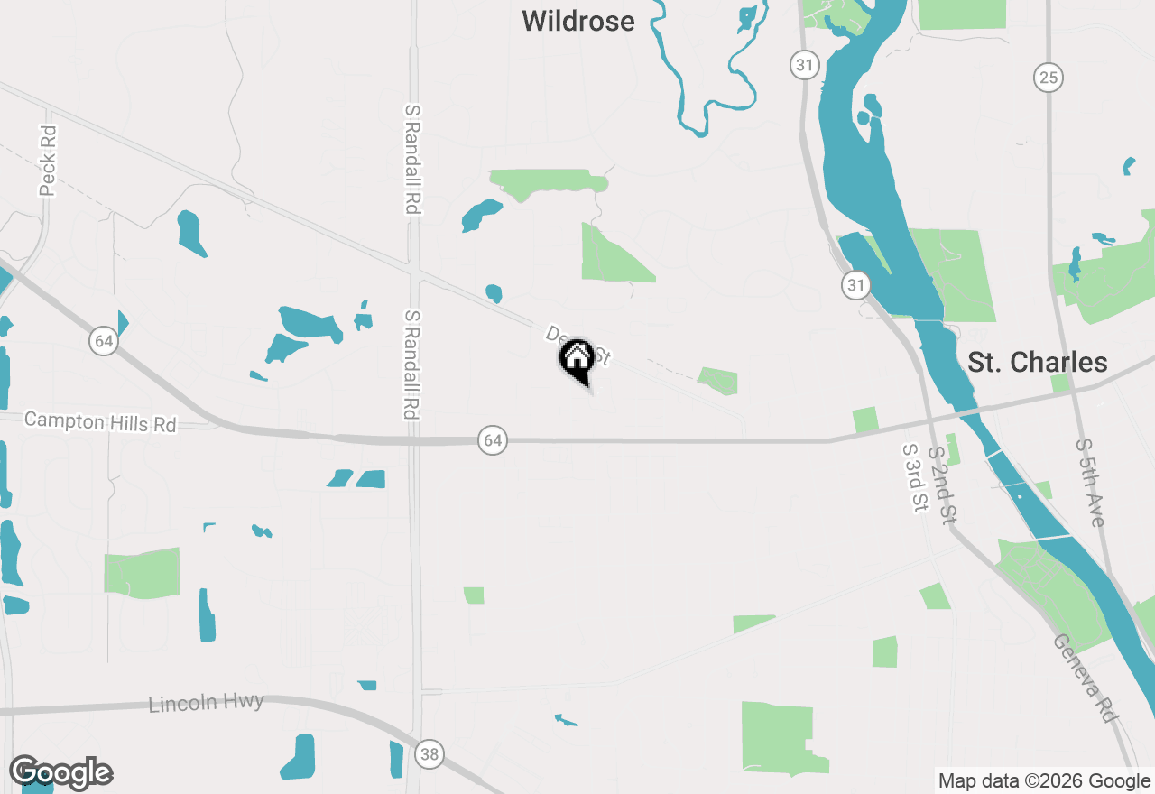 Map of 1360 Brook Street #F, St. Charles, IL 60174